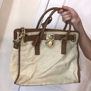 Michael Kohr’s Tan and Brown Shoulder Bag